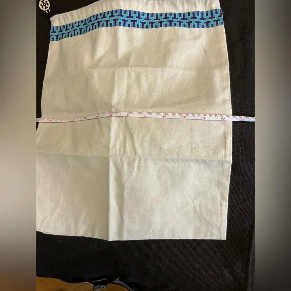 Tory Burch Cream and Blue Garment Bag